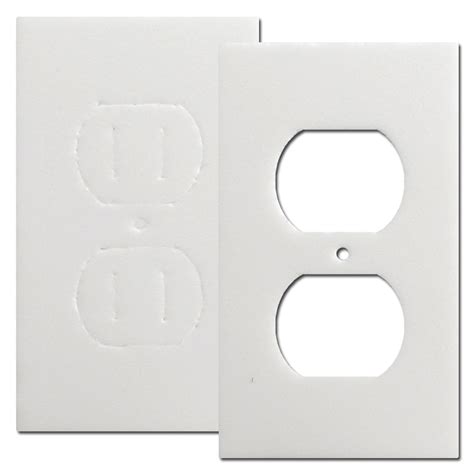 electrical outlet box insulation|switch plate insulation gaskets.